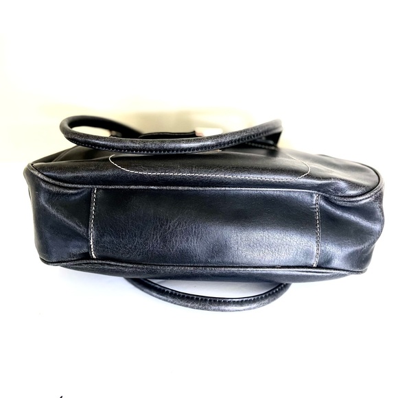 Y2K Liz Claiborne Vintage Leather Kisslock closure Womens Handbag / Shoulderbag - Picture 8 of 11